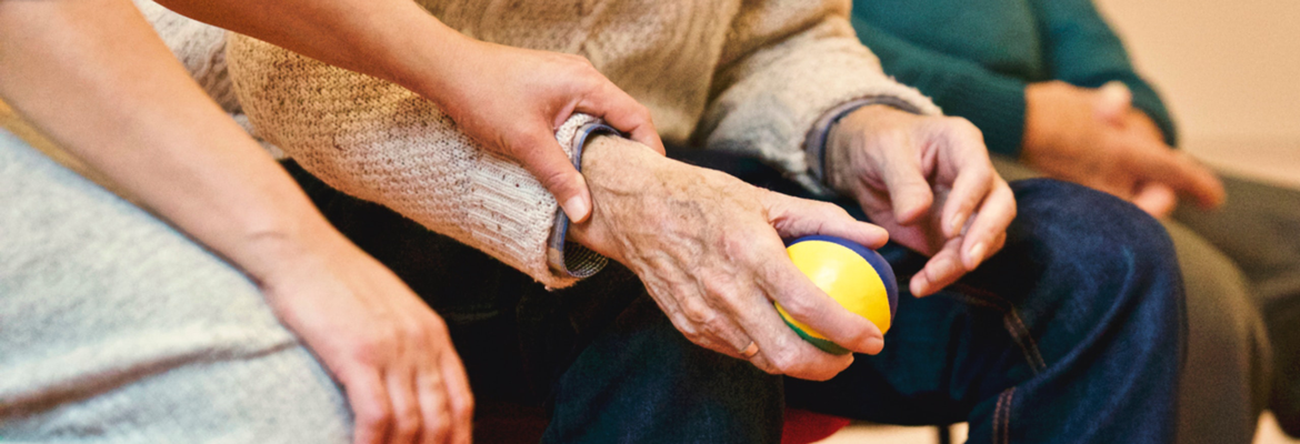hands with a ball