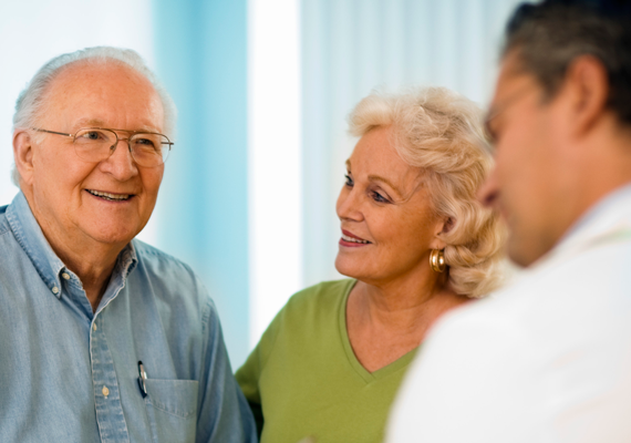 couple with doctor